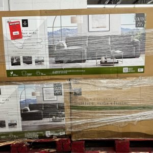 SAMS CLUB LEATHER COUCH - SC-3249